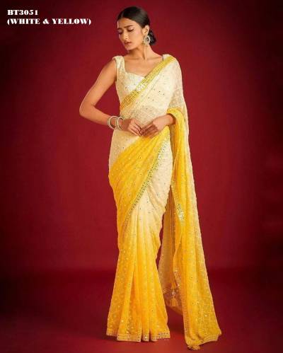 D.NO - BT3051 COLOUR’S BY BT DESIGNER PARTY WEAR SAREE WHOLESALER IN INDIA